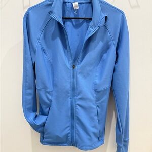 90 Degree By Reflex Light Blue Zip-Up Jacket
